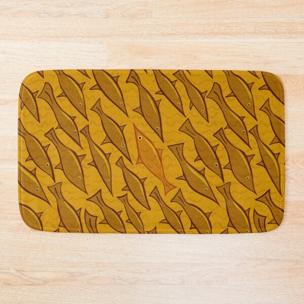 Item preview, Fish & Waves - Gold designed and sold by Ili Dobi.