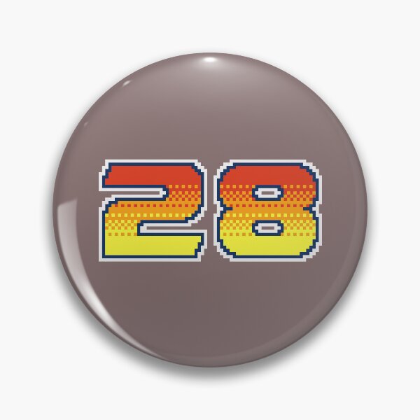 Item preview, 28 Pixel Font Twenty Eight in Red Orange and Yellow designed and sold by pixeltogs.