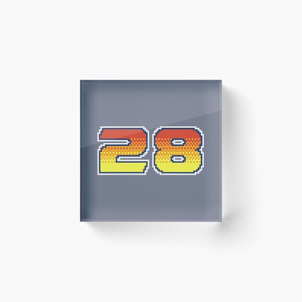 Item preview, 28 Pixel Font Twenty Eight in Red Orange and Yellow designed and sold by pixeltogs.