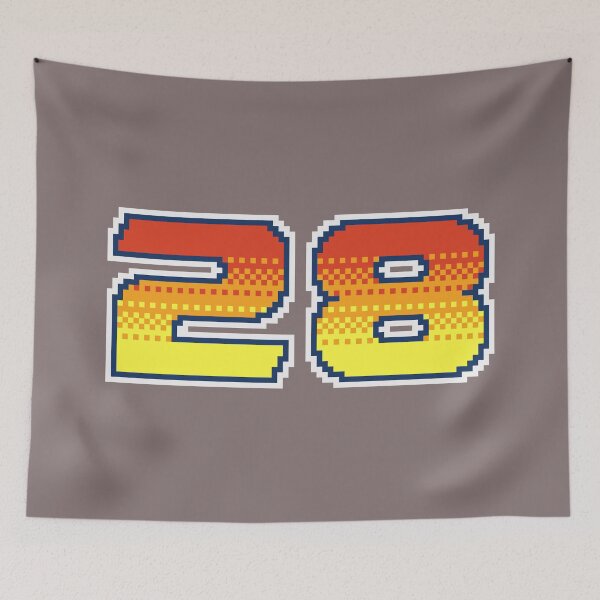 Item preview, 28 Pixel Font Twenty Eight in Red Orange and Yellow designed and sold by pixeltogs.