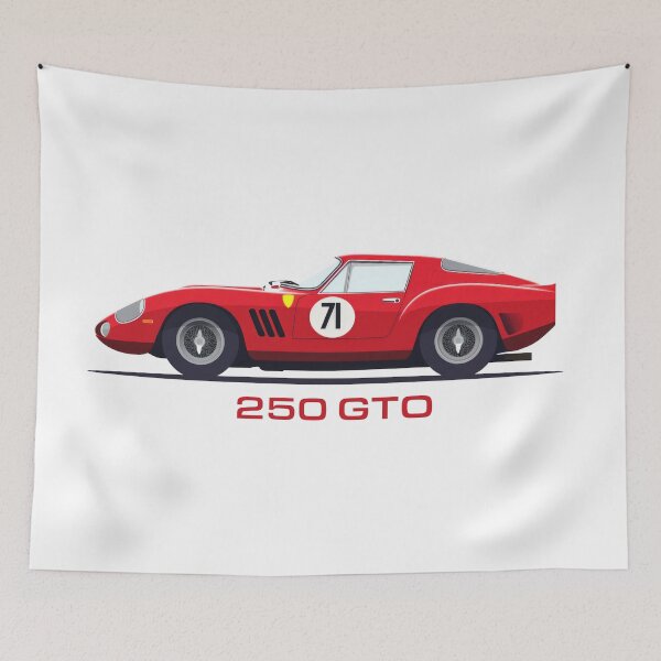 Item preview, Ferrari 250 GTO illustration designed and sold by blackdogshop.