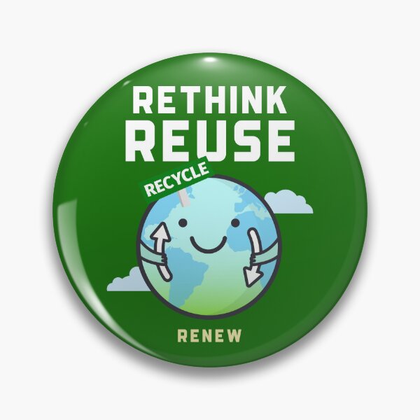 Artikelvorschau, Umweltfreundlich überdenken, wiederverwenden, recyceln, erneuern entworfen und verkauft von ElLocoMus.