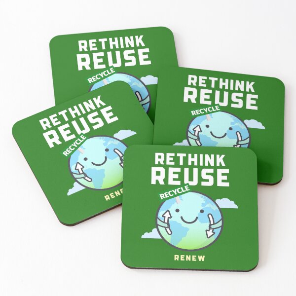 Item preview, Eco-Friendly Rethink Reuse Recycle Renew designed and sold by ElLocoMus.
