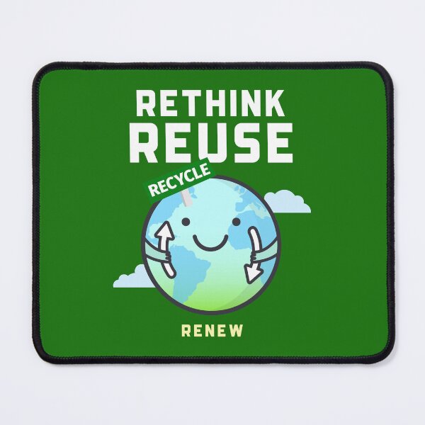 Item preview, Eco-Friendly Rethink Reuse Recycle Renew designed and sold by ElLocoMus.