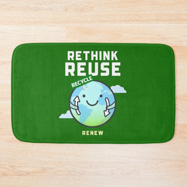 Item preview, Eco-Friendly Rethink Reuse Recycle Renew designed and sold by ElLocoMus.