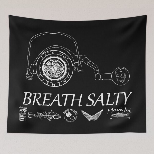 Item preview, Fishing Breath Salty Hook ink designed and sold by hookink.