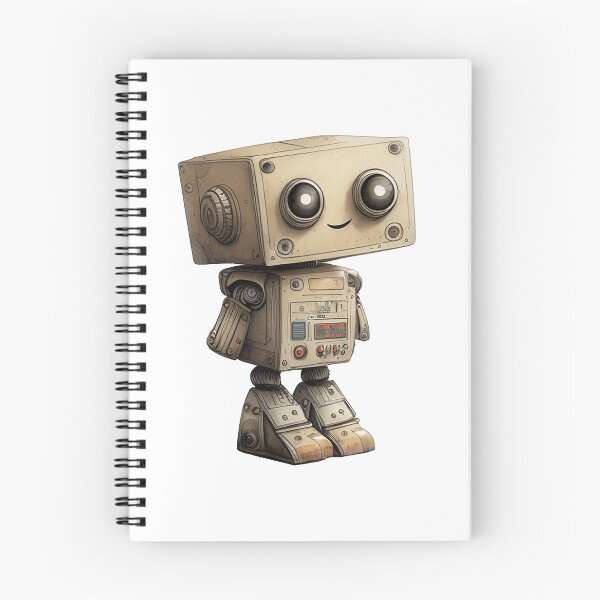 Item preview, Cute Smiling Vintage Robot designed and sold by SharpCookie.