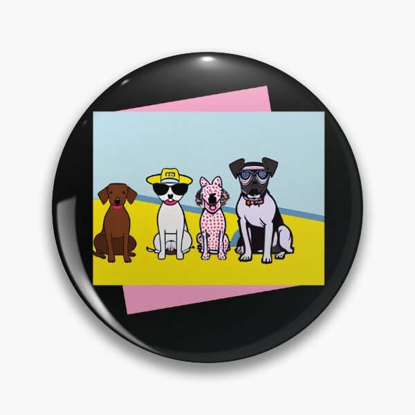 Artikelvorschau, Porträt von vier Hunden entworfen und verkauft von PetSafari.