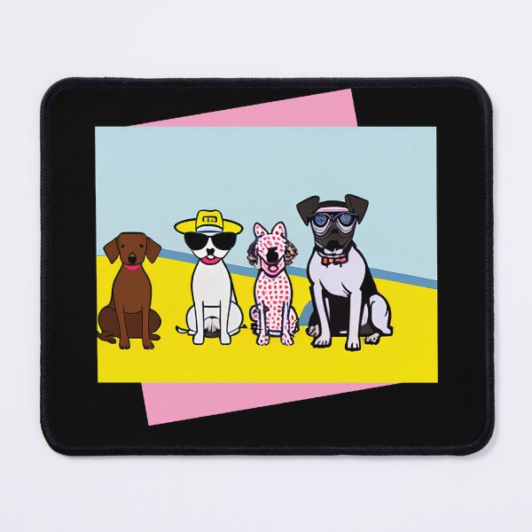 Item preview, Four Dogs Portrait designed and sold by PetSafari.