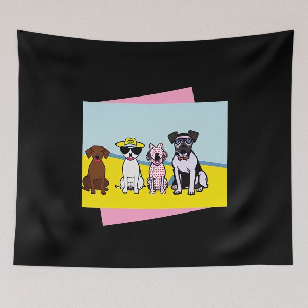 Item preview, Four Dogs Portrait designed and sold by PetSafari.