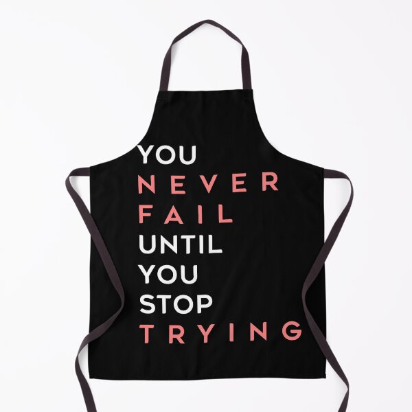 Item preview, You Never Fail Until You Stop Trying | Red-White designed and sold by Hazmat-AI7.