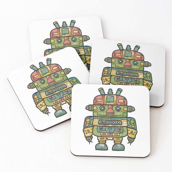 Aperçu de l'œuvre Glitchy Robot Robot mignon dessiné à la main artistique Sticker créée et vendue par Muhammad Toqeer.
