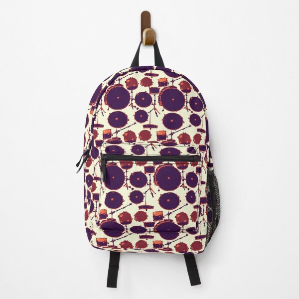 Item preview, Purple and Red Drum Pattern on White Background designed and sold by Aaron2610.