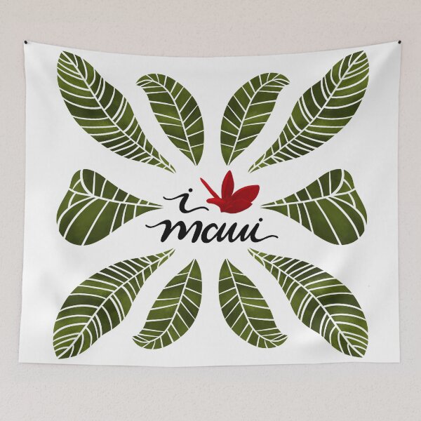 Item preview, I Love Maui in Scarlet designed and sold by artsylyons.