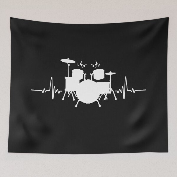 Item preview, Drums Heartbeat - Funny drummer designed and sold by SOUFIANE1991.