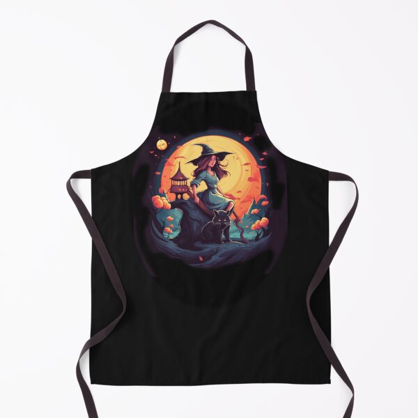 Item preview, Cute Halloween Witch With Her Black Cat T Shirt Design designed and sold by RarefiedAir.