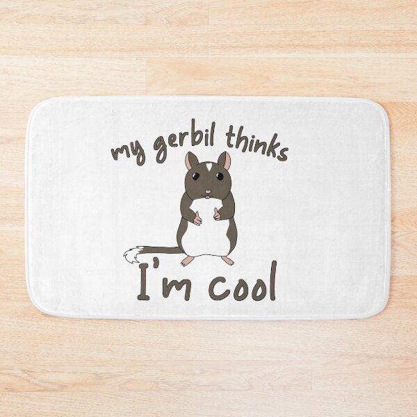 Item preview, Cute brown gerbil thinks im cool designed and sold by Becky-Marie.