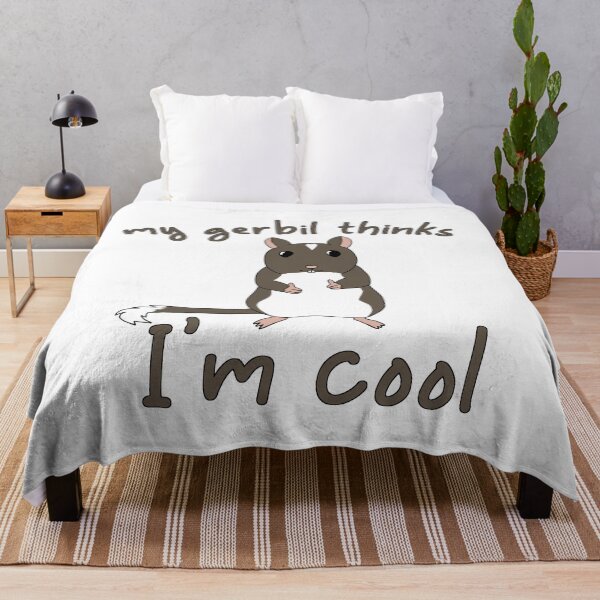 Item preview, Cute brown gerbil thinks im cool designed and sold by Becky-Marie.