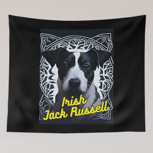 Item preview, Irish Jack Russell Black Background designed and sold by IrishPOD.