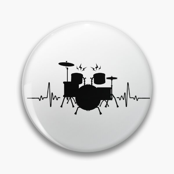 Item preview,  Drums Heartbeat - Funny drummer designed and sold by SOUFIANE1991.