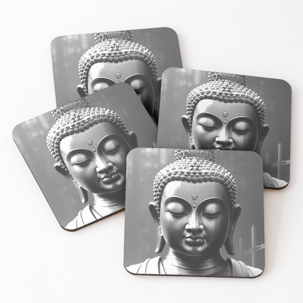 Item preview, A.I. Generated buddha b&w designed and sold by ASABOVESOBELOW3.