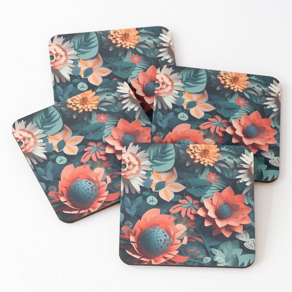 Item preview, Paper Cut Flowers Pattern designed and sold by Snifferius.