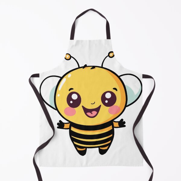 Item preview, kawaii and happy bee designed and sold by BenjaminsPlace.