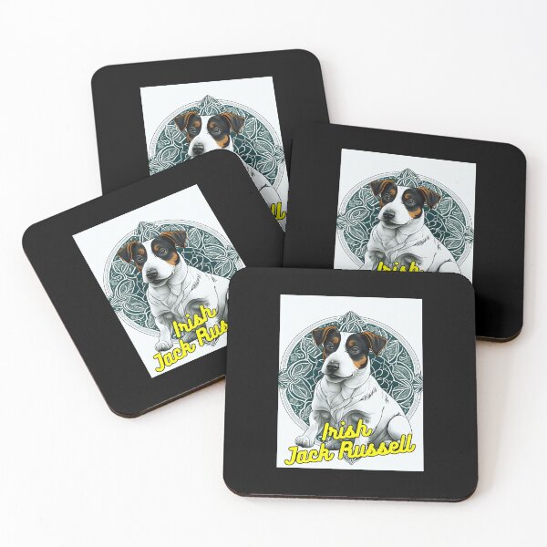Item preview, Irish Jack Russell Green And White Background designed and sold by IrishPOD.