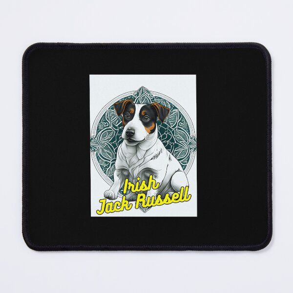Item preview, Irish Jack Russell Green And White Background designed and sold by IrishPOD.