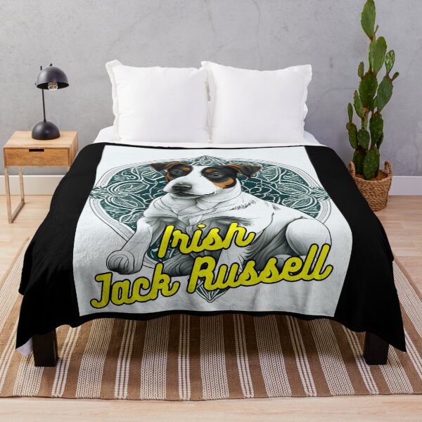 Item preview, Irish Jack Russell Green And White Background designed and sold by IrishPOD.