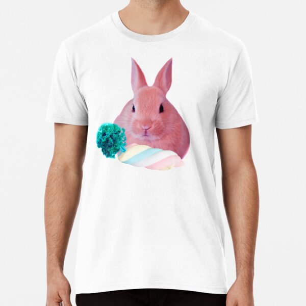 Pink Rabbit with carrot marshmellow by Alice Monber Premium T-Shirt