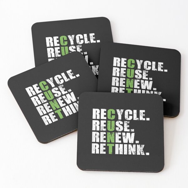 Item preview, Recycle Reuse Renew Rethink designed and sold by FeelinGGo ✅.