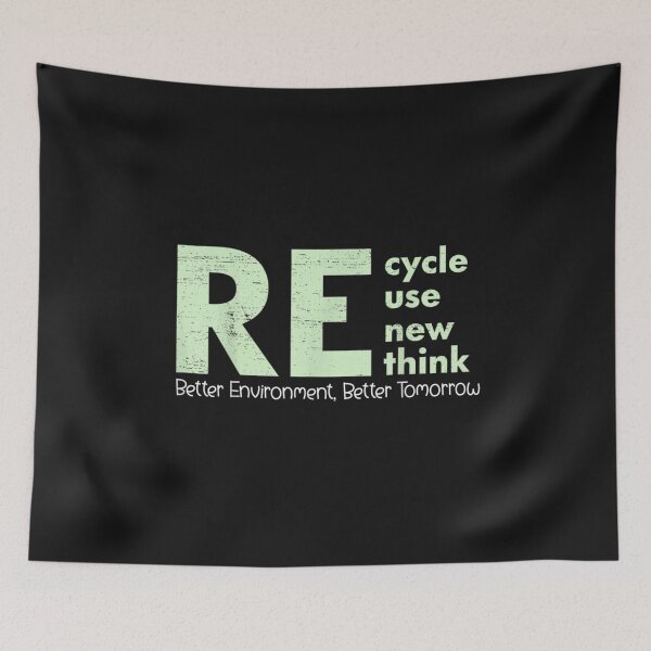 Item preview, Recycle Reuse Renew Rethink designed and sold by FeelinGGo ✅.