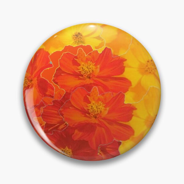 Item preview, YELLOW-ORANGE GARDEN FLOWERS ABSTRACT ART designed and sold by sharlesart.
