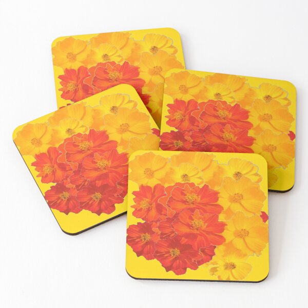 Item preview, YELLOW-ORANGE GARDEN FLOWERS ABSTRACT ART designed and sold by sharlesart.