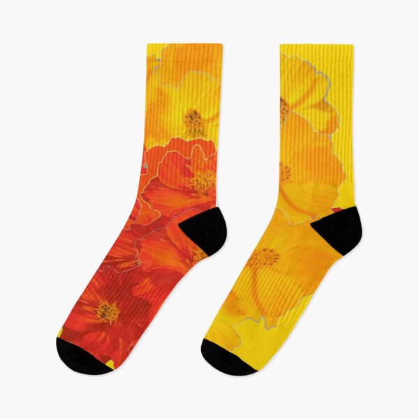 Item preview, YELLOW-ORANGE GARDEN FLOWERS ABSTRACT ART designed and sold by sharlesart.