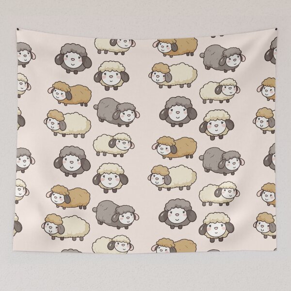 Item preview, Cute Sheep designed and sold by StickerWorlds.