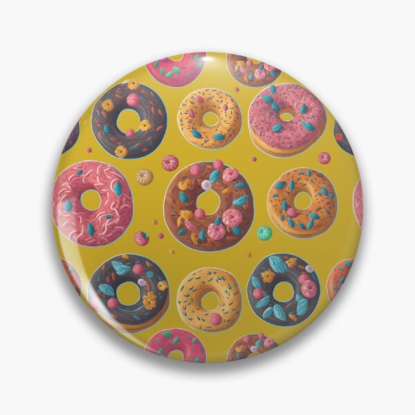 Item preview, Pink Yellow Donut Pattern for Childrens designed and sold by Digi Artworks Store.