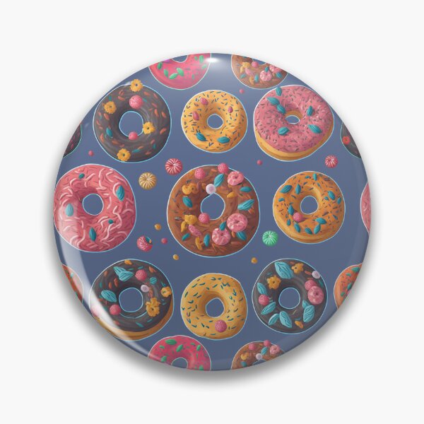 Item preview, Pink Chocolate Donuts Pattern designed and sold by Digi Artworks Store.