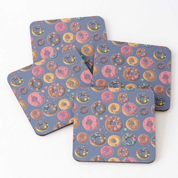 Item preview, Pink Chocolate Donuts Pattern designed and sold by Digi Artworks Store.
