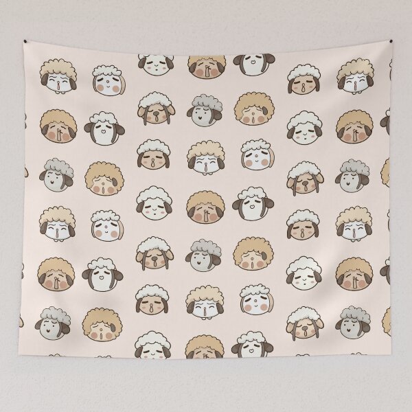 Item preview, Kawaii Sheep designed and sold by StickerWorlds.