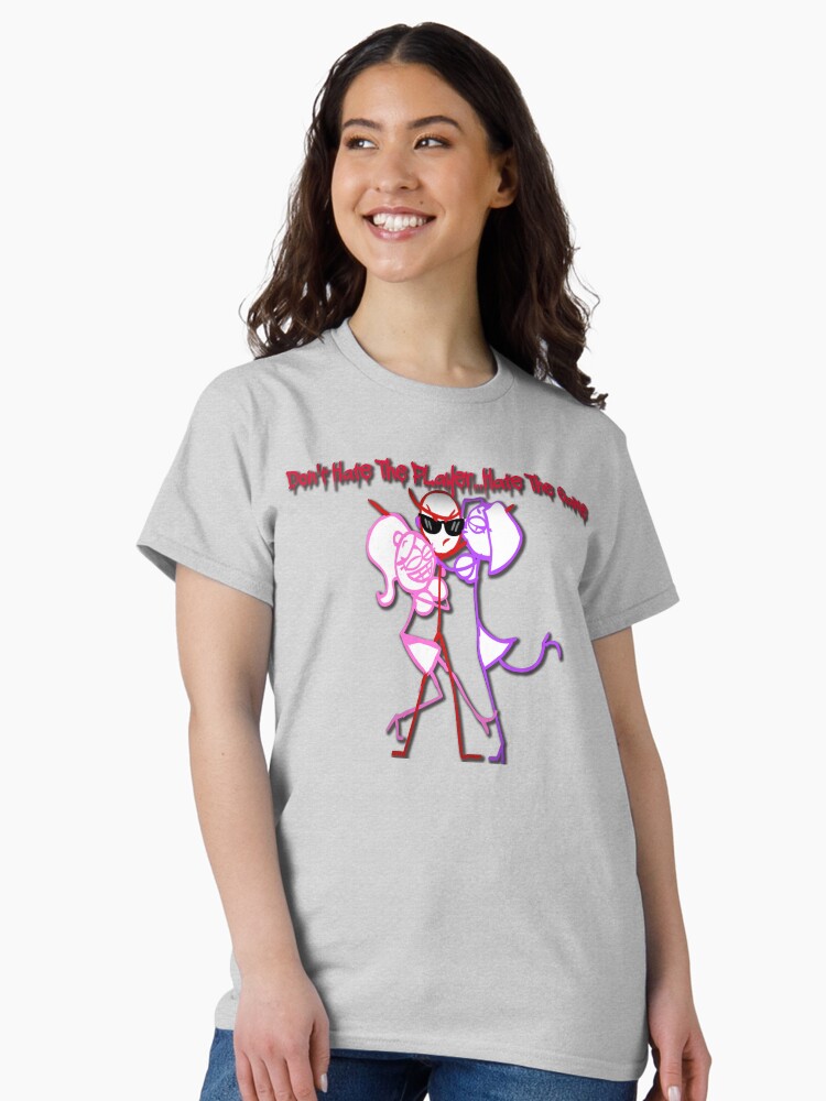 Red Pimp - Dick Figures Comedy Cartoon Classic T-Shirt