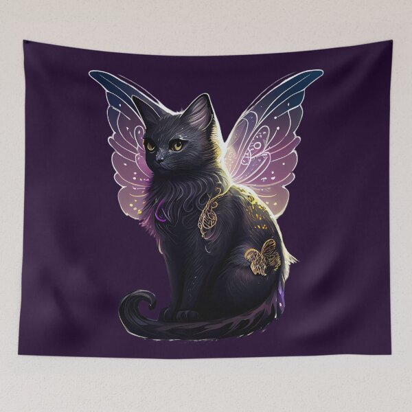 Item preview, Black winged cat designed and sold by Astralia.