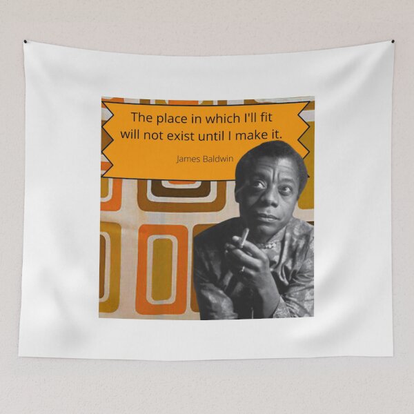 Item preview, James Baldwin Quote on Finding Your Place designed and sold by BattlestarEclectica.