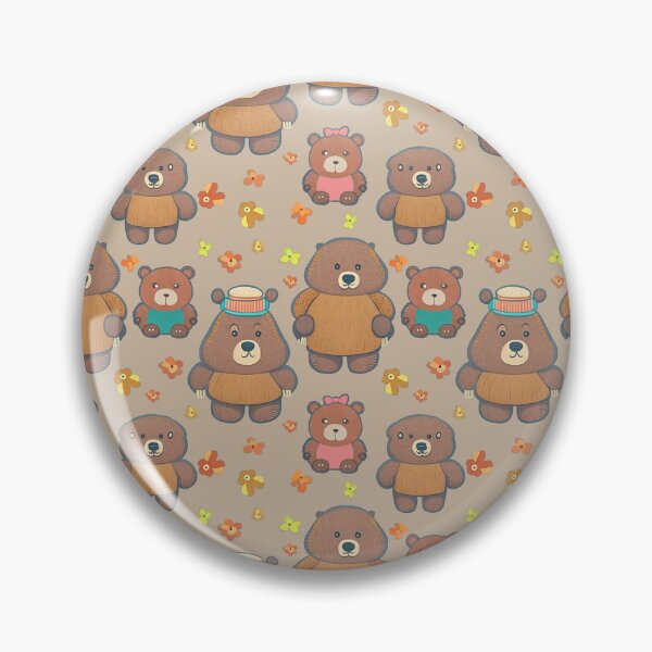 Item preview, Brown Bears Pattern for Children  designed and sold by Digi Artworks Store.