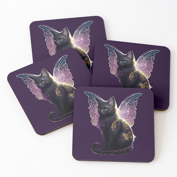 Item preview, Black winged cat designed and sold by Astralia.