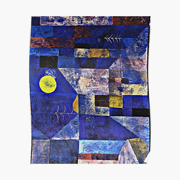 Klee - Moonlight, berühmtes Gemälde von Paul Klee Poster