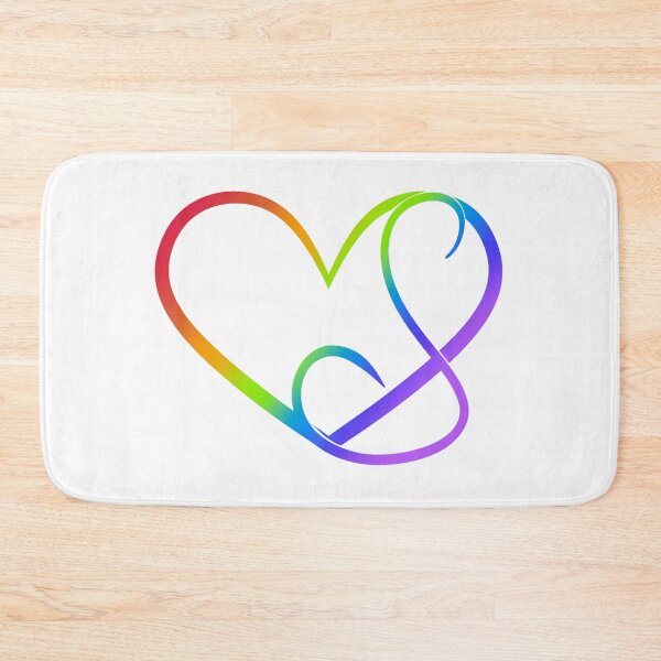 Artikelvorschau, Monogram S in Heart (Rainbow Outline) entworfen und verkauft von LancelotDesigns.