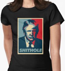 Trump Is A Shithole Anti Racism T Shirt Women's Fitted T-Shirt