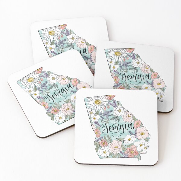 Item preview, Handdrawn Georgia Floral designed and sold by Selena Ashley Designs.